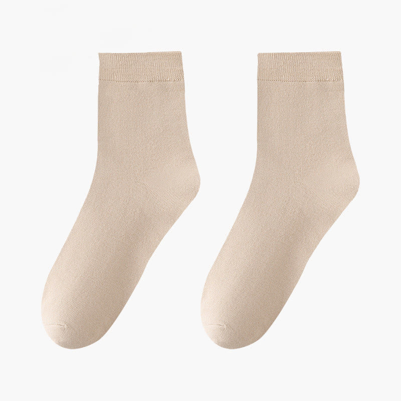 Chaussettes courtes respirantes et douces pour la peau (8 paires) - Kaki - EU42-48 (US8.5-13) - image 13