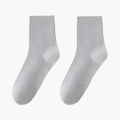 Chaussettes courtes respirantes et douces pour la peau (8 paires) - Gris clair - EU42-48 (US8.5-13) - image 7