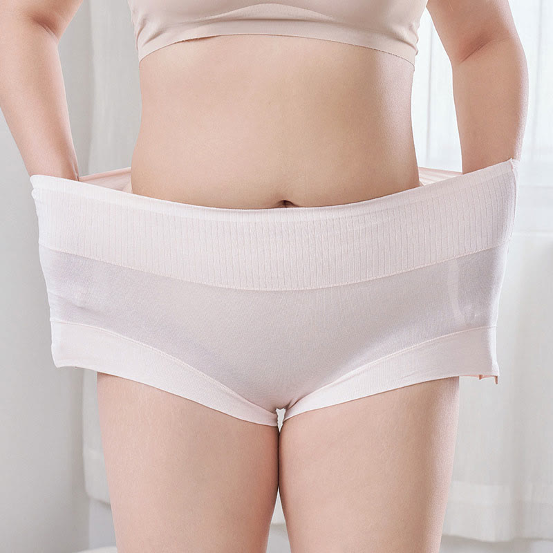 Culotte taille haute décontractée grande taille (lot de 2)