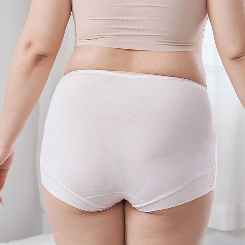 Culotte taille haute décontractée grande taille (lot de 2)