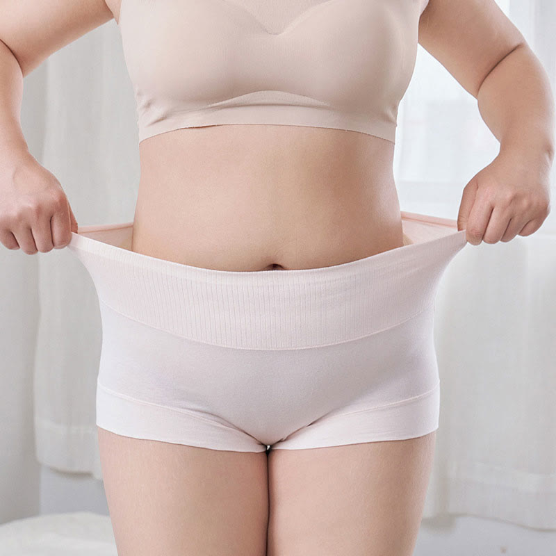 Culotte taille haute décontractée grande taille (lot de 2)