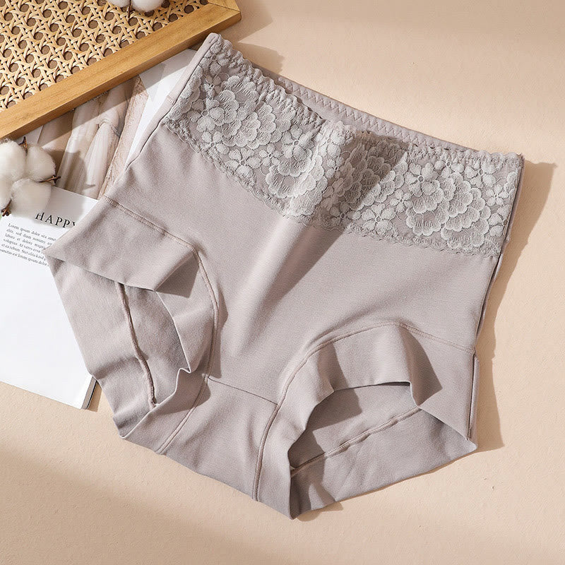 Culotte en coton et dentelle grande taille (lot de 2)