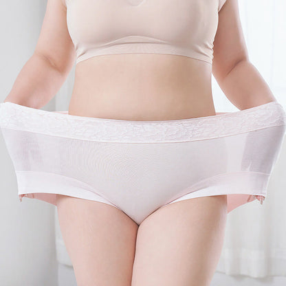 Culotte en coton et dentelle grande taille (lot de 2)