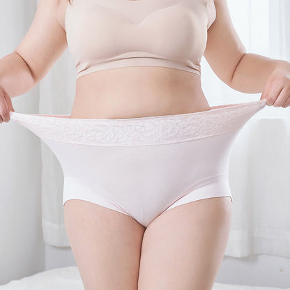 Culotte en coton et dentelle grande taille (lot de 2)