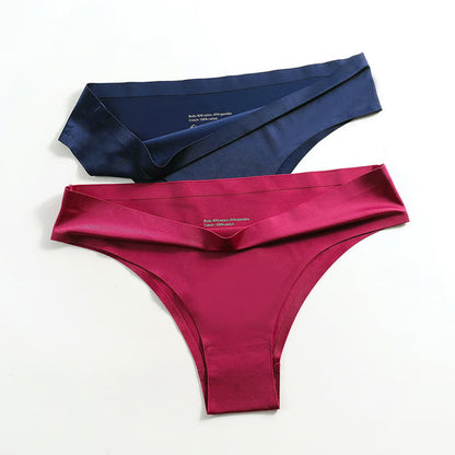 Culotte de yoga taille basse en soie glacée sans coutures (lot de 3)