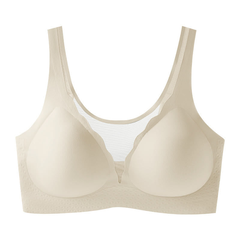 Soutien-gorge sans armatures grande taille en forme de U dans le dos