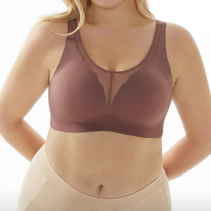 Soutien-gorge sans armatures grande taille en forme de U dans le dos