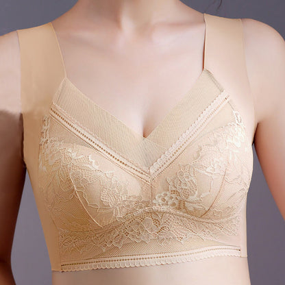 Soutien-gorge en dentelle florale grande taille