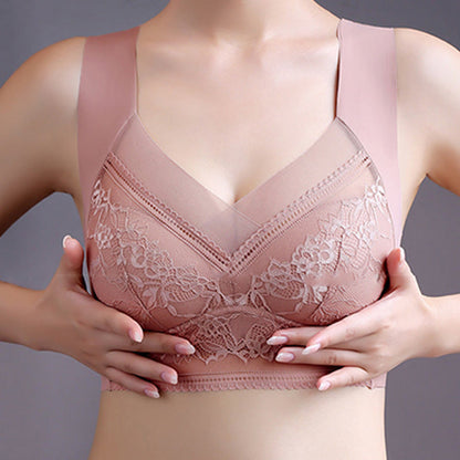 Soutien-gorge en dentelle florale grande taille