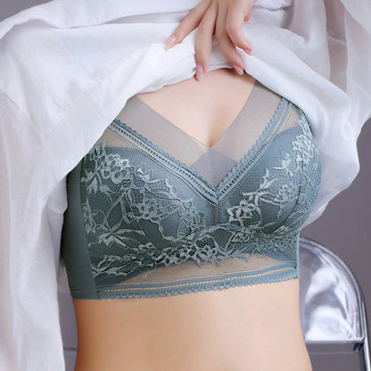 Soutien-gorge en dentelle florale grande taille