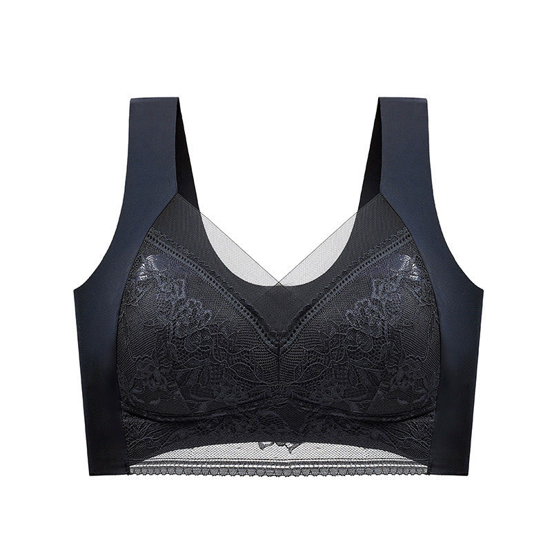 Soutien-gorge en dentelle florale grande taille