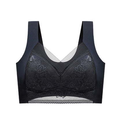Soutien-gorge en dentelle florale grande taille