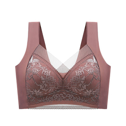 Soutien-gorge en dentelle florale grande taille