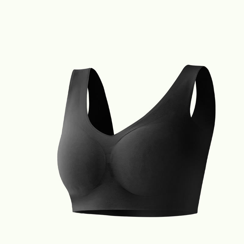 Soutien-gorge sans armatures doux et agréable pour la peau, grande taille
