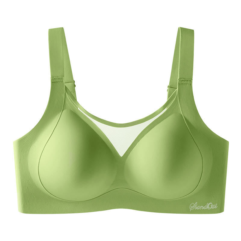 Soutien-gorge sans armatures à bretelles larges grande taille