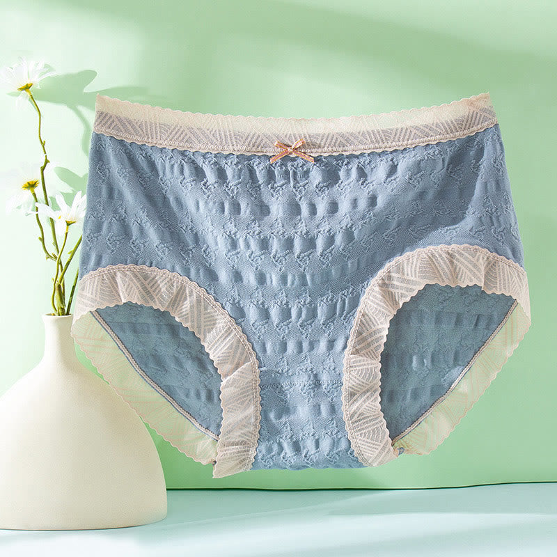 Culotte grande taille avec nœud en dentelle (lot de 3)