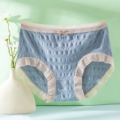 Culotte grande taille avec nœud en dentelle (lot de 3)