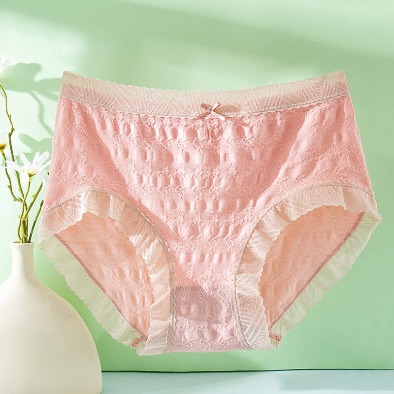 Culotte grande taille avec nœud en dentelle (lot de 3)