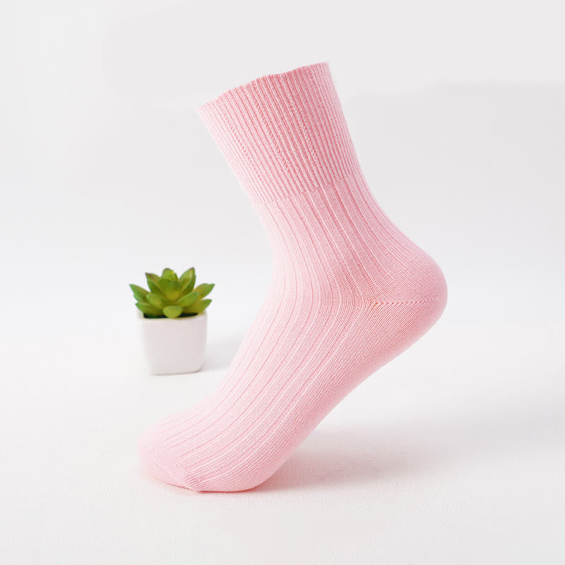 Chaussettes en coton doux (8 paires) - Rose - EU37-40 (US4-7) - image 8