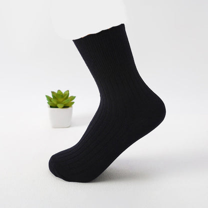 Chaussettes en coton doux (8 paires) - Noir - EU37-40 (US4-7) - image 5
