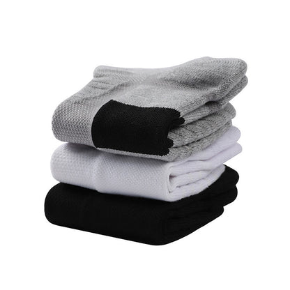 Chaussettes de compression à la cheville en serviette épaisse grande taille (6 paires)