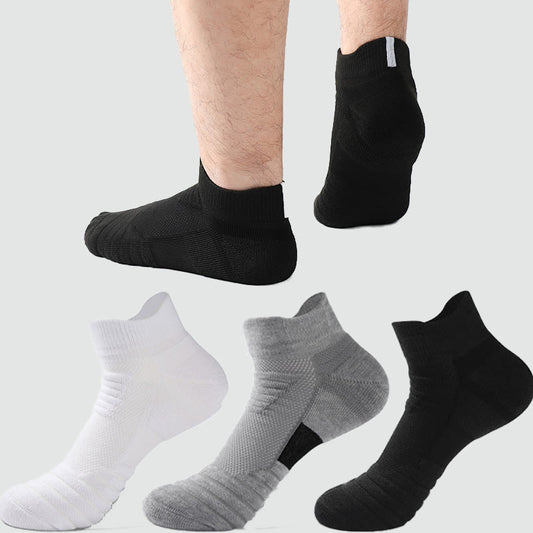Chaussettes de compression à la cheville en serviette épaisse grande taille (6 paires)