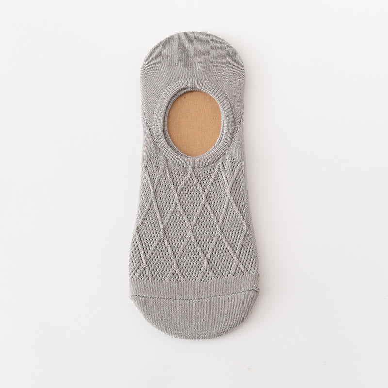 Chaussettes invisibles en maille souple grande taille (5 paires)