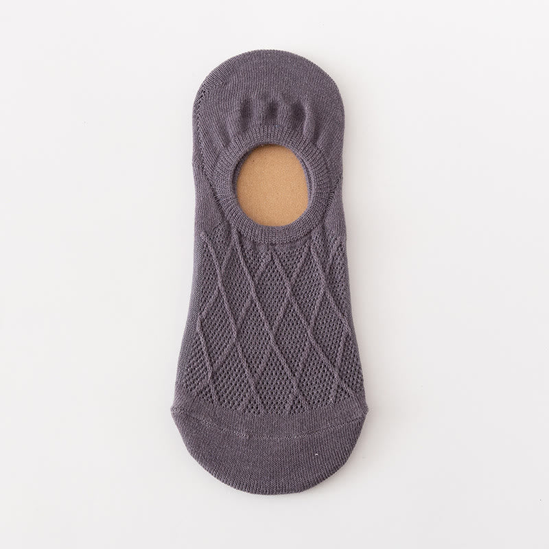 Chaussettes invisibles en maille souple grande taille (5 paires)