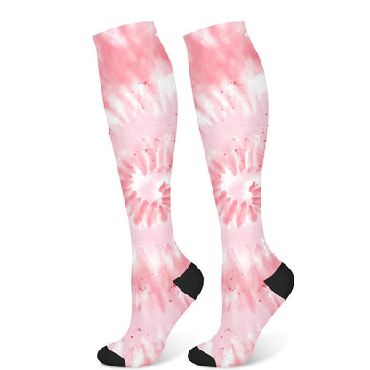 Chaussettes de compression uniques tie-dye (3 paires)