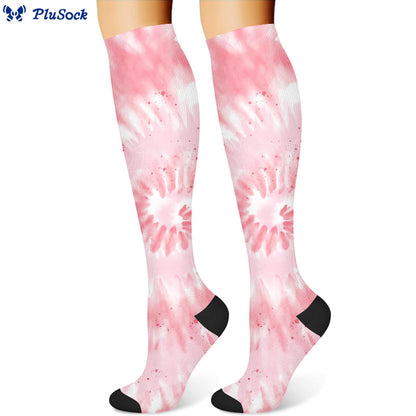 Chaussettes de compression uniques tie-dye (3 paires)