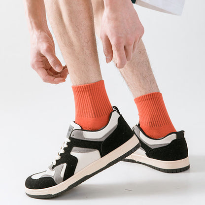 Chaussettes de compression de basket-ball colorblock grande taille (5 paires)