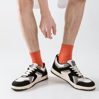 Chaussettes de compression de basket-ball colorblock grande taille (5 paires)