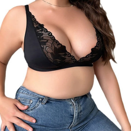 Soutien-gorge sexy ultra fin en dentelle transparente sans armatures