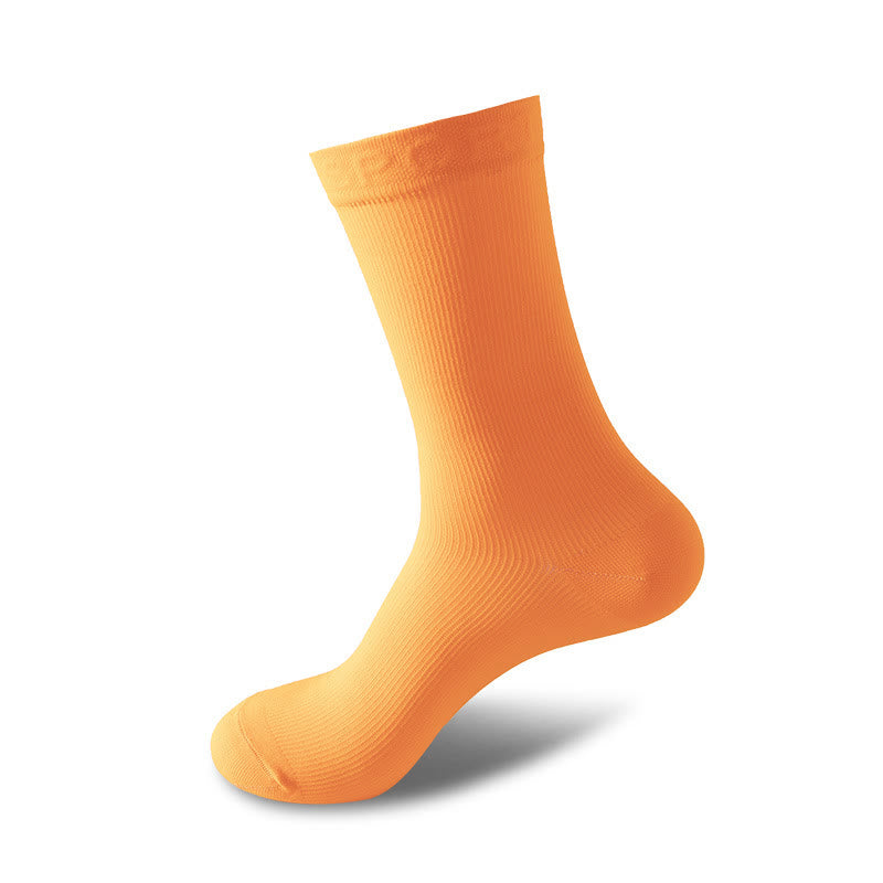 Chaussettes de compression antidérapantes grande taille (6 paires) - Orange - EU37-45 (US4-11) - image 11