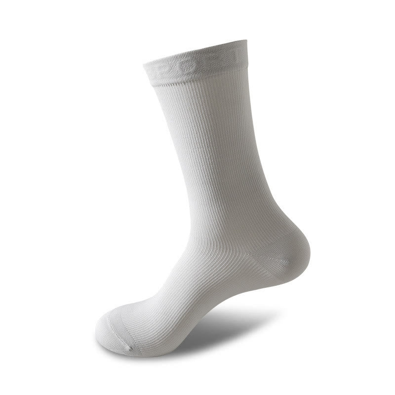 Chaussettes de compression antidérapantes grande taille (6 paires) - Gris - EU37-45 (US4-11) - image 12