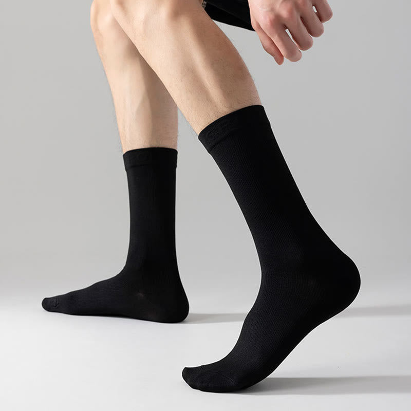 Chaussettes de compression antidérapantes grande taille (6 paires) - image 1