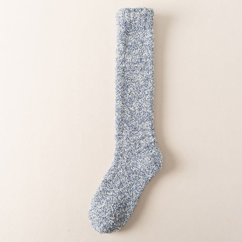 Chaussettes hautes épaisses grande taille (3 paires) - Bleu - EU39-45 (US6-11) - image 8