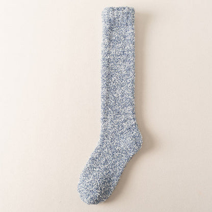 Chaussettes hautes épaisses grande taille (3 paires) - Bleu - EU39-45 (US6-11) - image 8