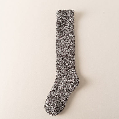 Chaussettes hautes épaisses grande taille (3 paires) - Gris - EU39-45 (US6-11) - image 10
