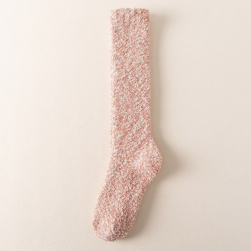 Chaussettes hautes épaisses grande taille (3 paires) - Rose - EU39-45 (US6-11) - image 11