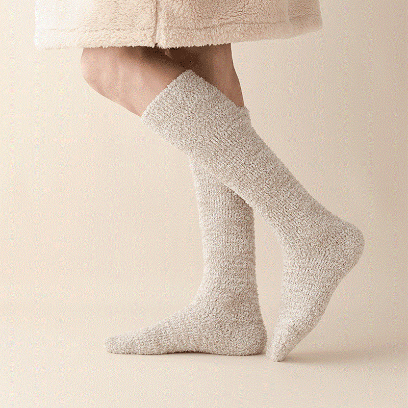 Chaussettes hautes épaisses grande taille (3 paires) - image 1