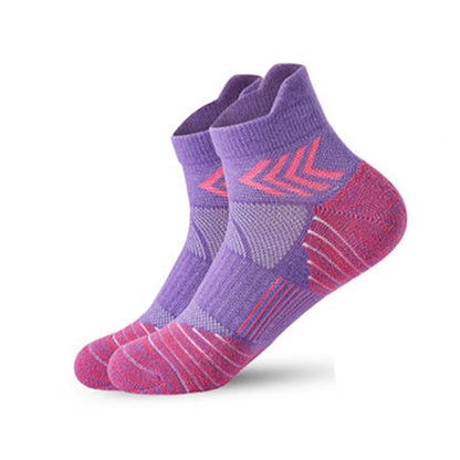 Chaussettes de compression en maille grande taille (6 paires) - Violet - EU39-45 (US6-11) - image 8