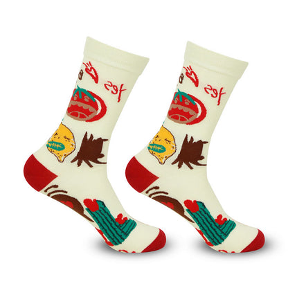 Chaussettes courtes à motifs amusants grande taille (5 paires)