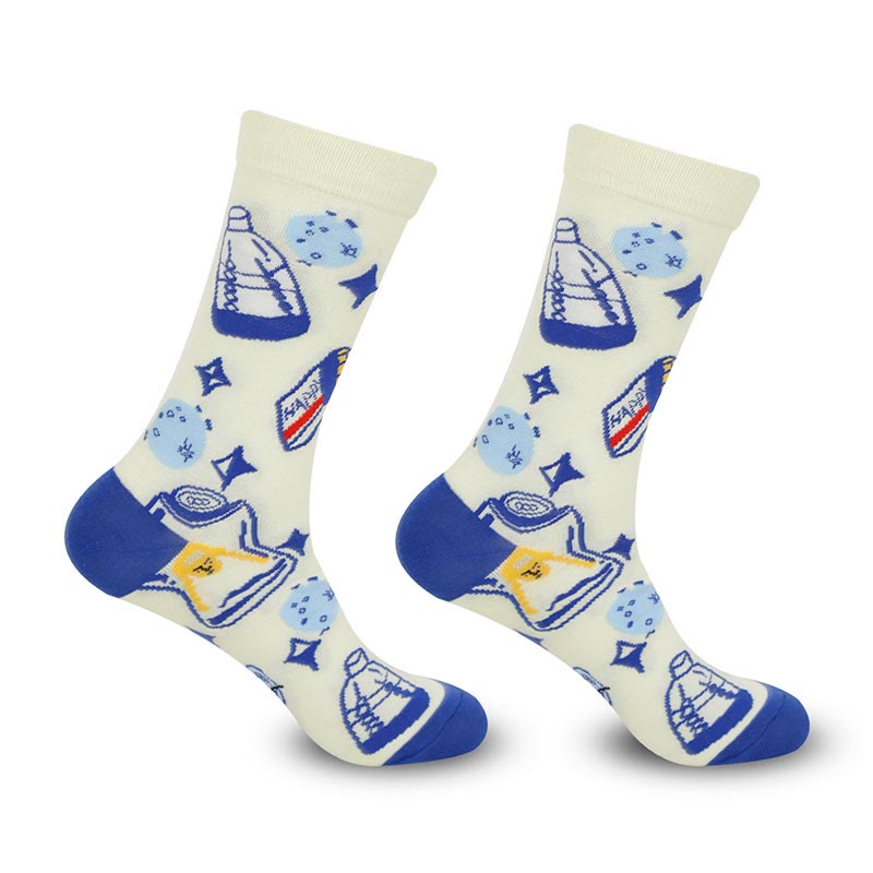 Chaussettes courtes à motifs amusants grande taille (5 paires)