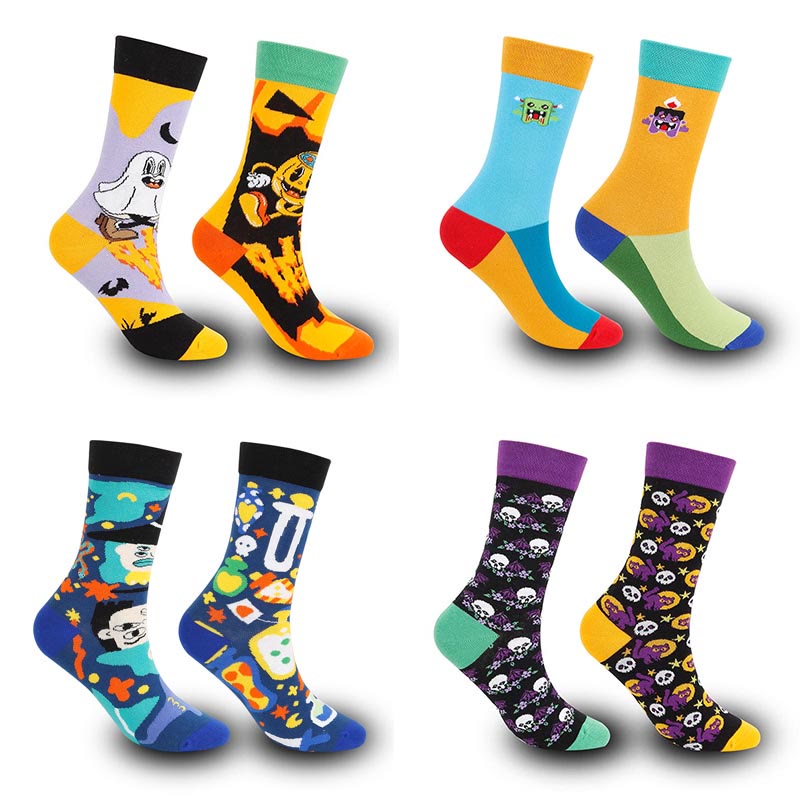 Chaussettes asymétriques quart de cercle (4 paires) - image 0