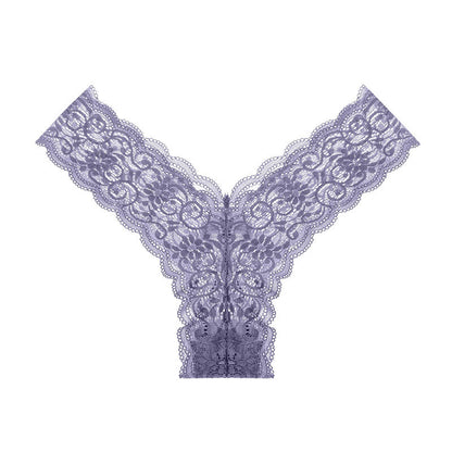 String sexy en dentelle florale taille basse (lot de 3)