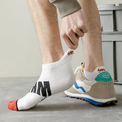 Chaussettes à imprimé lettre grande taille (5 paires)