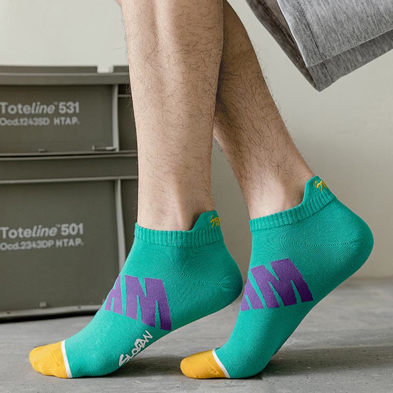 Chaussettes à imprimé lettre grande taille (5 paires)