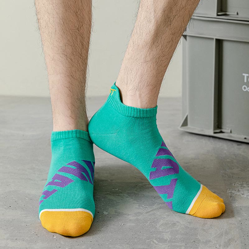 Chaussettes à imprimé lettre grande taille (5 paires)
