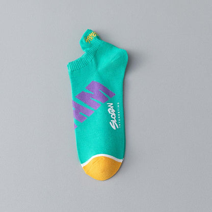 Chaussettes à lettres (5 paires) - Bleu - EU37-45 (US4-11) - image 13